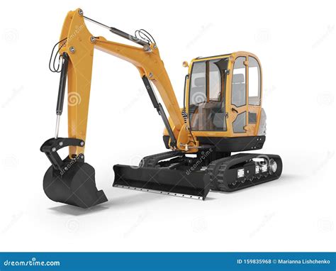 mini excavator drawing|orange mini excavator.